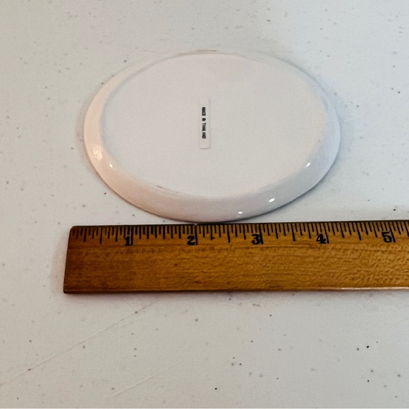 Miniature Porcelain Doll House Tea Set Blue and White Floral with Tray 10 Pieces - Picture 10 of 11